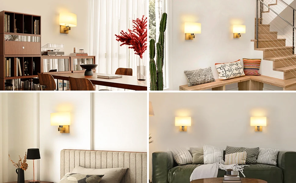 Moderne Wandleuchte, poliertes Chrom-Finish, Leselampe für den Innenbereich, Holz-Wandlampe für Schlafzimmer, Wohnzimmer, Flur – Detail 8