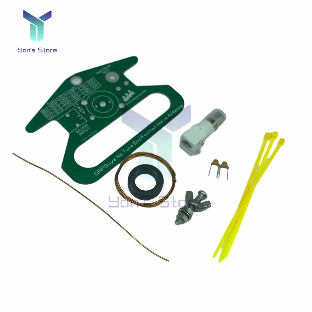 QRPGuys Kit Fai-da-te Antenna Portatile End-fed a Mezza Onda Senza Sintonizzazione, Antenna Lineare End-fed a Mezza Onda Monobanda 80m-10m, Impedenza 50 Ohm - immagine 3