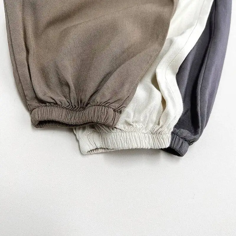 Sommer Kinder Hosen 1-8y Jungen Anti-Mücke lose weites Bein feste tägliche Hose koreanische Kleinkind tragen Kinder kleidung neu – Detail 13