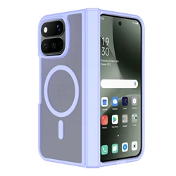 Stylish Magnetic Frosted Skin - Friendly Shockproof Case with Soft Edges and Acrylic Cover - Google Pixel 11 Pro Fold (Purple)