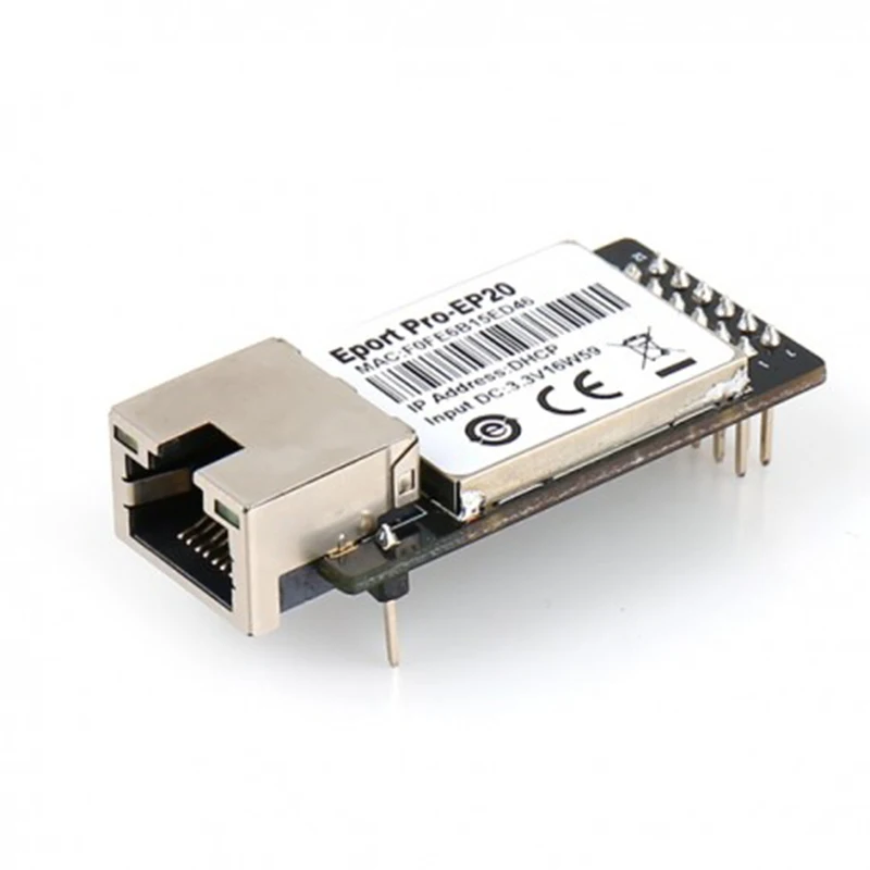 Eport Pro-EP20 Linux Network Server Port TTL Serial Port To Ethernet Embedded Module DHCP 3.3V TCP IP Telnet Modbus TCP Protocol ee10a serial port rs232 to ethernet serial port device server support tcp ip telnet modbus tcp protocol