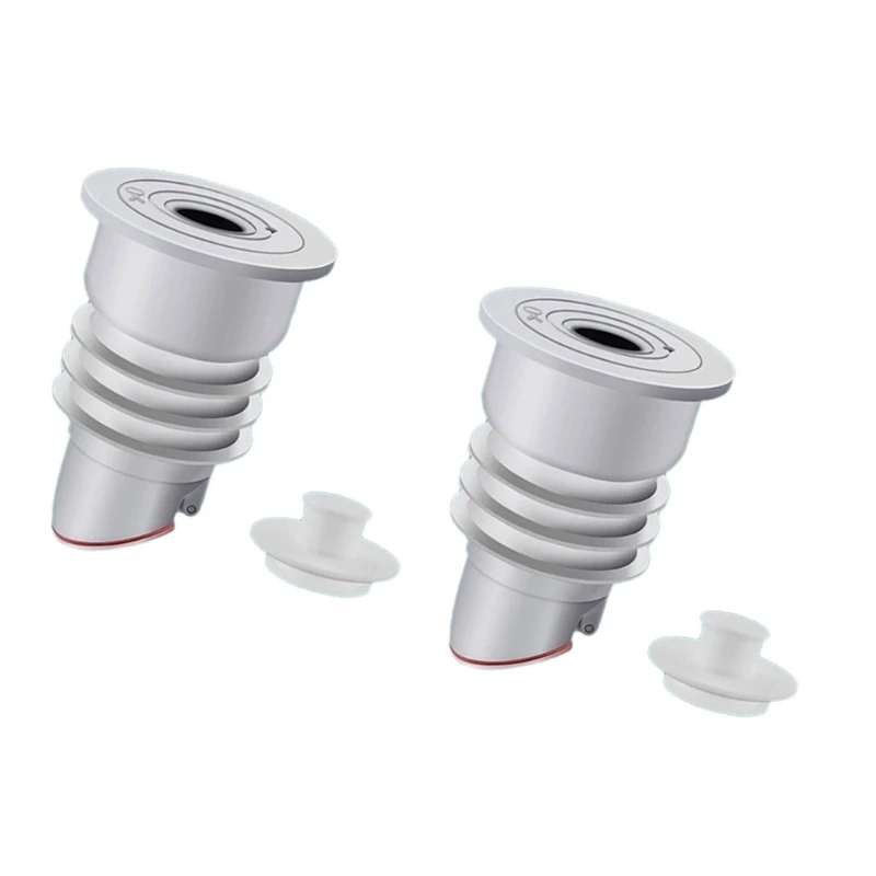 A1W1 Set Of 2 Silicone & ABS Washing Machine Sealing Plugs not Odor Floor Drain Covers set Drain Hose Seal Rings for House
