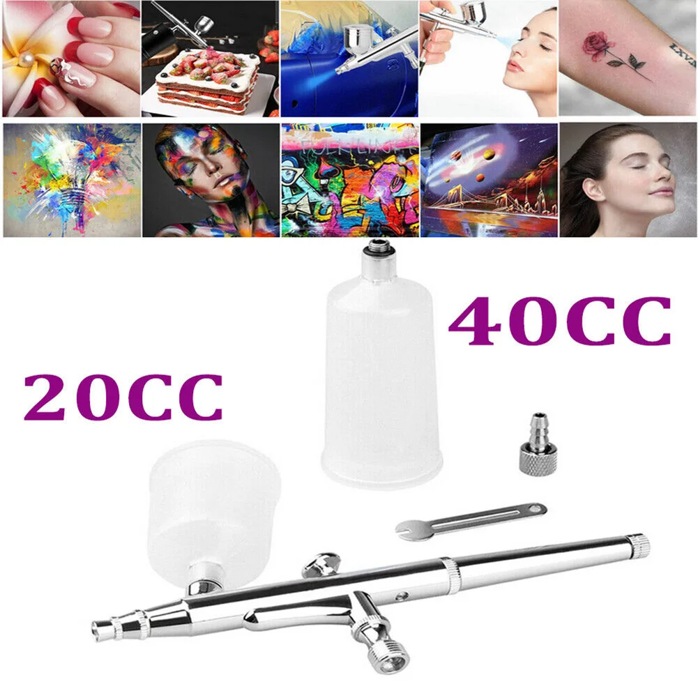 

0.3mm Dual Action Airbrush Spray Gun Airless Air Gravity Model Feed Spray Gun For Body Painting And Model Painting Nail Tool