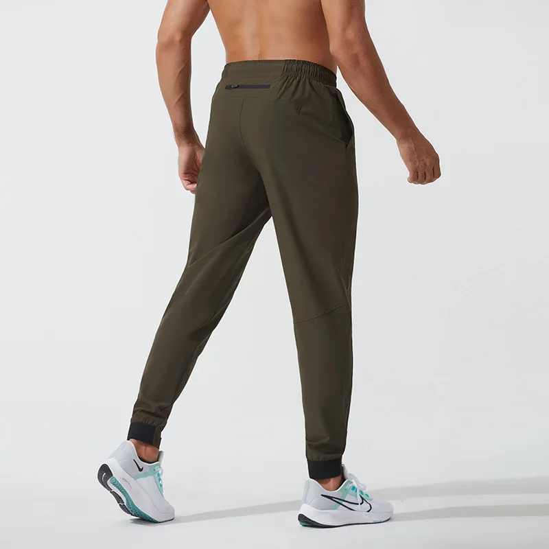 Lulu. Casual Sports Pants Men Woven Nylon Quick-drying Sweatpants Outdoor  Running Harem Pants Fitness Training Bundle Foot Loose - AliExpress