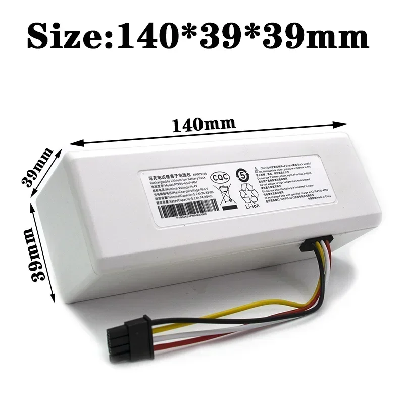 P1904-4S1P-MM 14.4V 5200mAh for Xiaomi Mijia 1C STYTJ01ZHM Robot Vacuum Cleaner