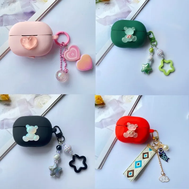 Per Xiaomi Buds 3 / 3 Pro Custodia Custodia Per Auricolari In Silicone Cartoon/Flower Con Custodia Portachiavi Per Xiaomi Buds 3 Pro Cover