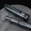 Asvine V126 Vacuum Filling Fountain Pen Matte Black Titanium EF/F/M Nib Acrylic Writing Christmas Gift Pen for Office Luxury 5