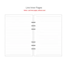  A5 A6 A7 Loose Leaf Notebook Refill Spiral Binder Inner Page Weekly Monthly To Do Line Dot Grid Inside Paper Stationery 