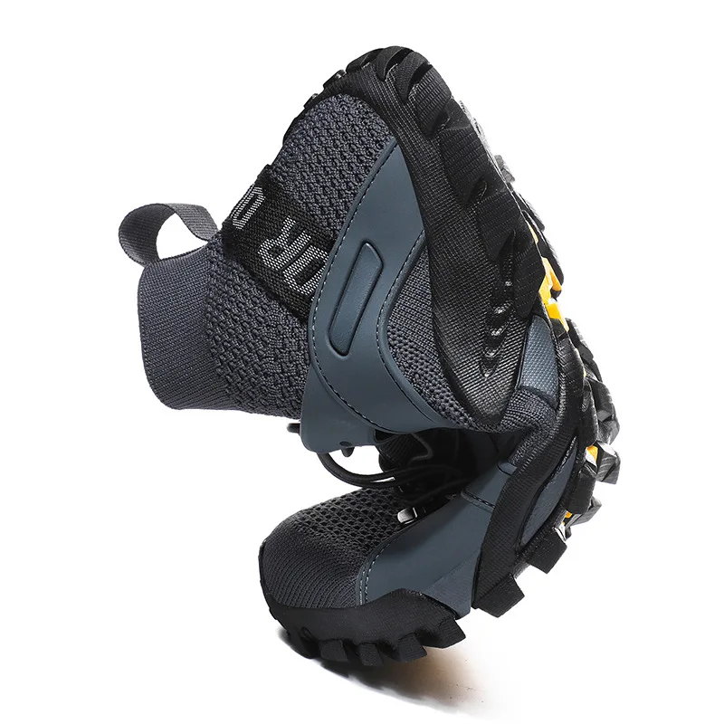 Breathable Non-Slip Hiking Shoes For Men - Lightweight Lace-Up Sneakers Ideal For Outdoor Travel And Camping