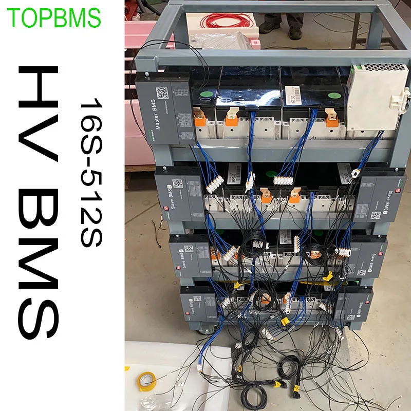 Topbms Ad Alta Tensione Hv Bms 32S-512S Li-Ion 96S 128S 224S Lifepo4 160S Lto Talk To Inverter Megarevo Pilone Growatt Sofar Goodwe