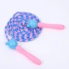 Kids Jump Rope Adjustable Cotton Braided Skipping Rope with Wooden Handle for Boys and Girls Fitness Training Fun Toy 4