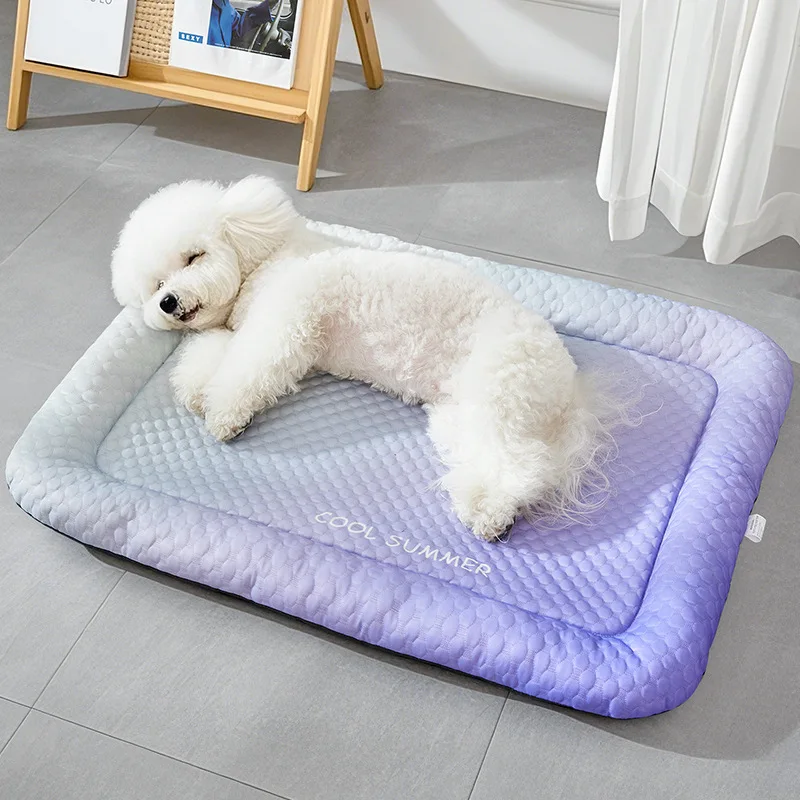 Summer pet ice silk kennel cooling cool nest cat litter dog pad pet ice pad