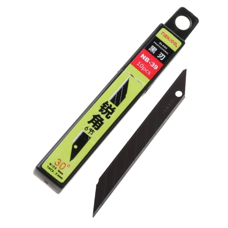 

10pcs 30°Snap Off Replacement for Razor 9mm Shaving Utility Knife T Dropship