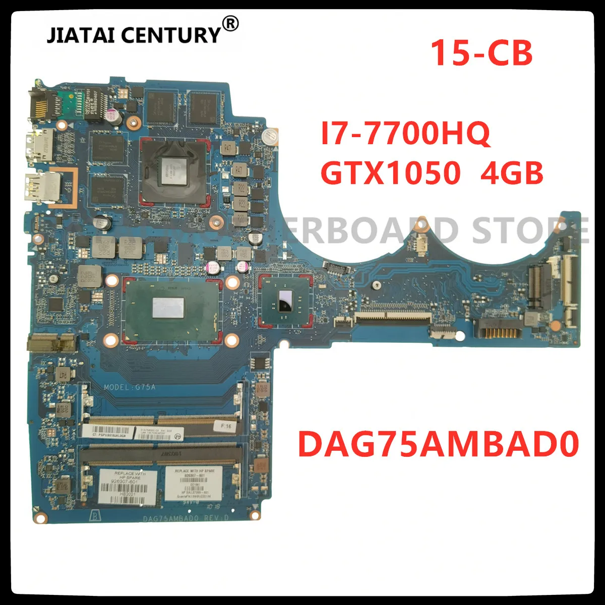 

For HP Pavilion 15-CB Series Laptop mainboard 926305-601 DAG75AMBAD0 SR32Q I7-7700HQ GTX1050 4GB DDR4 board Tested