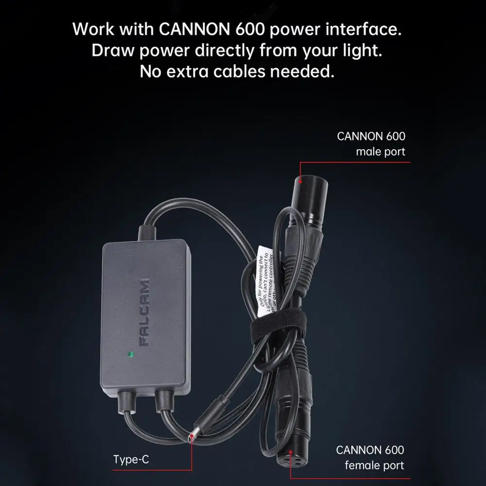 Move LightGo 600 Power Adapter Module,Work with Cannon 600 Power Interface-MV0A4