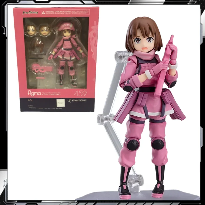 100% Original:Anime Gun Gale Online LLENN figma 12cm PVC