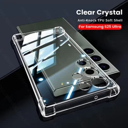 Transparent Shockproof Anti-Yellowing TPU Soft Phone Case for Samsung S25Ultra (Transparent)