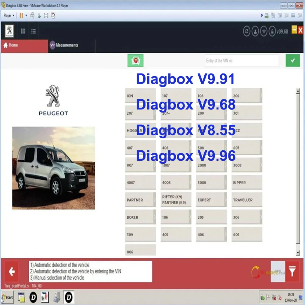 

2022 Newest Diagbox V9.96 Diagbox V9.91 For Lexia3 PP2000 Diagbox 9.68 Full Adapter for Lexia 3 Citroen&Peugeot Car Scanner Tool