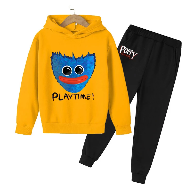 baby outfit sets girl Spring Autumn Kids Poppy Play Time Hoodie Men's Huggy Wuggy Sweater Spring Autumn Horror Clothing Long Sleeve Outdoor baby suit set