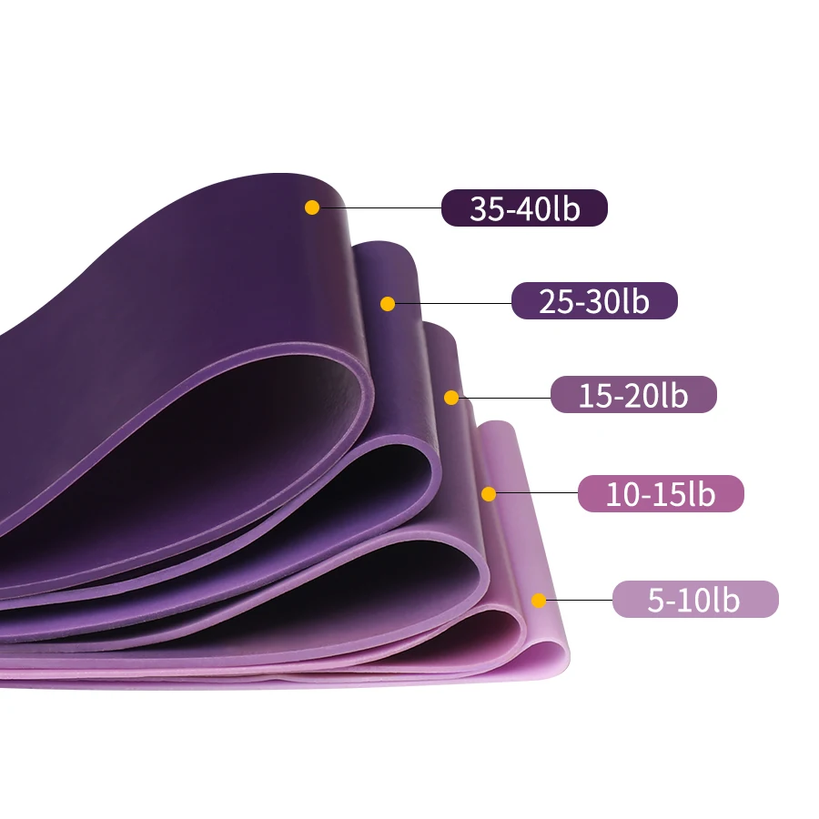 Different Levels Resistance Bands Yoga Sport Exercise Elastic