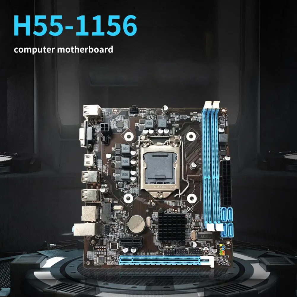 H55-1156 ũž  PCIE 16X DDR3 LGA1156 μ , I3 530 I5 650 I7 870 CPU ̹ κ
