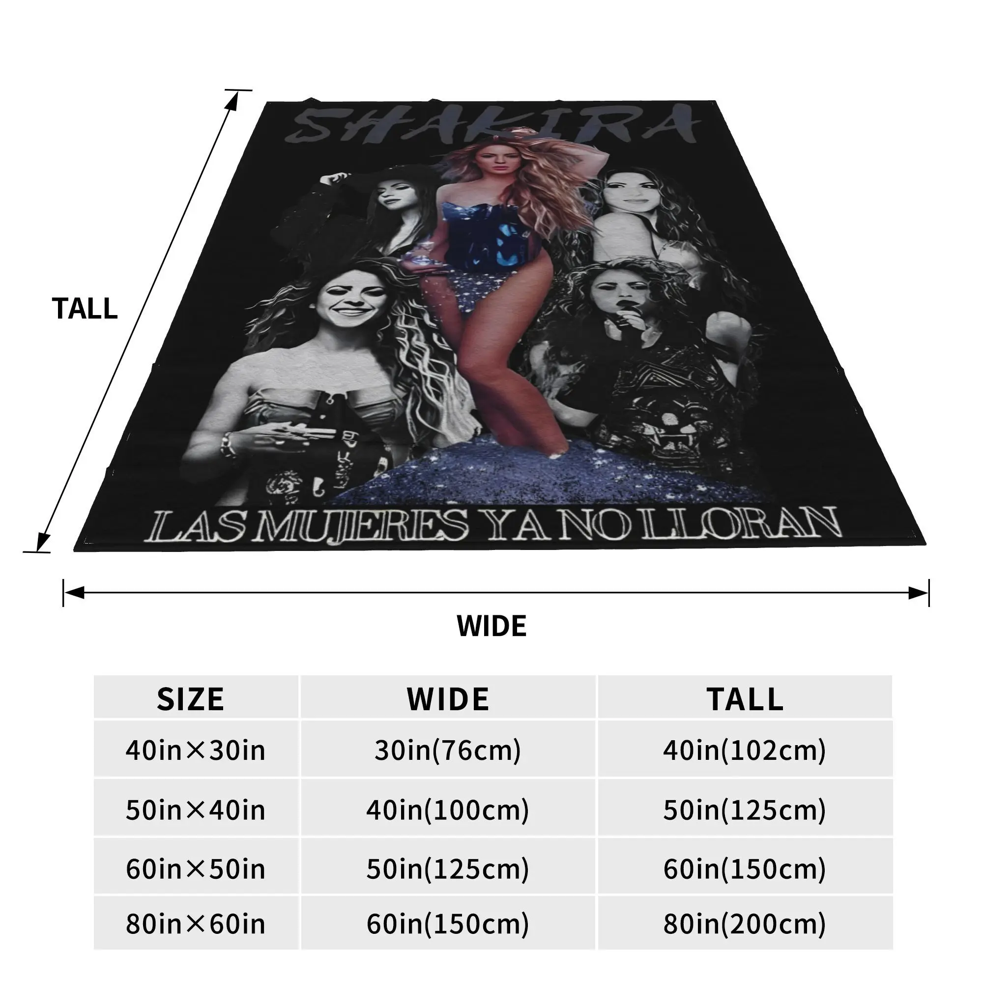 Shakira Tour 2025 Fleece Throw Blankets  Blankets for Home Office Super Warm Bedspread 5