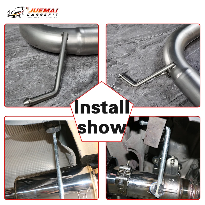 Stainless Steel 304 Refit Car Exhaust Pipe Hanger Steel Solid Hook 15cm Length Universal Suspension Muffler Accessories exhaust pipe hanger