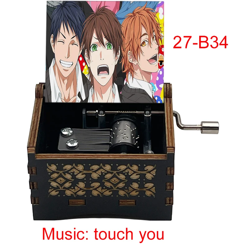 Music Box Touch You Black Music Box Yarichin b Club Anime Ayato Yuri Print Classmates Friends Fans Birthday New Year Gift Home Cute Decor
