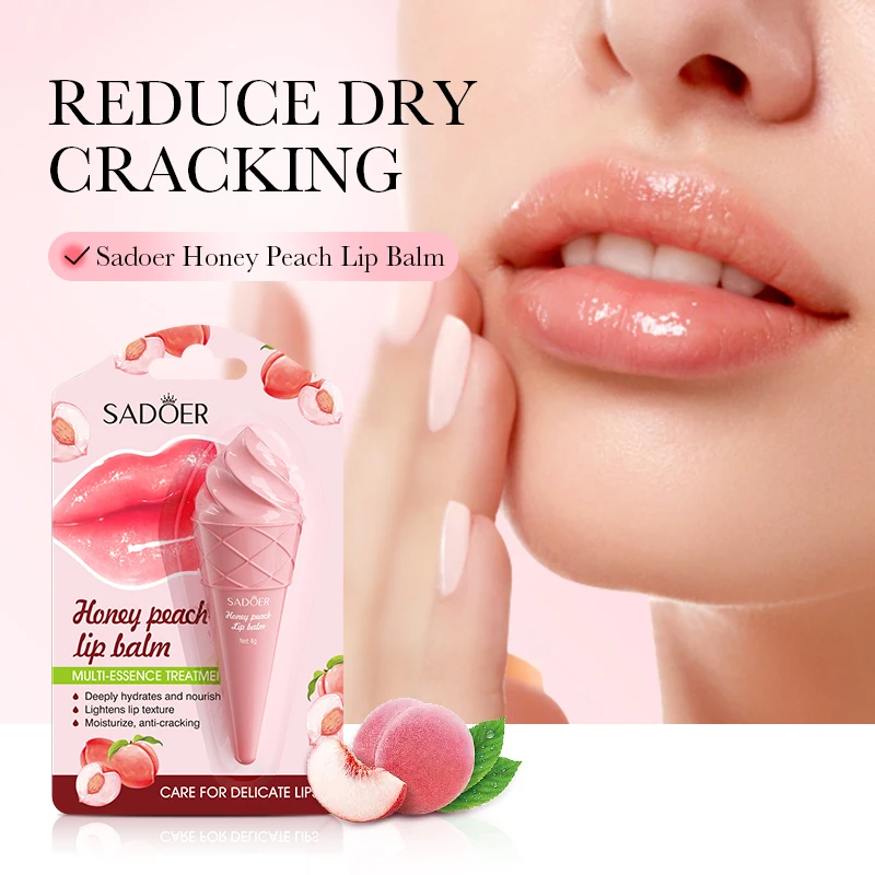 SADOER Moisturizing Lip Balm Plump Lips Anti Wrinkles Lipstick Lip Plumper Hydrating Repair Nourishing Lips Skin Care Products