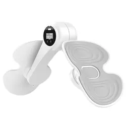 Adjustable Thigh Trainer for Home Gym - Inner Thigh & Pelvic Floor Strengthener (White)