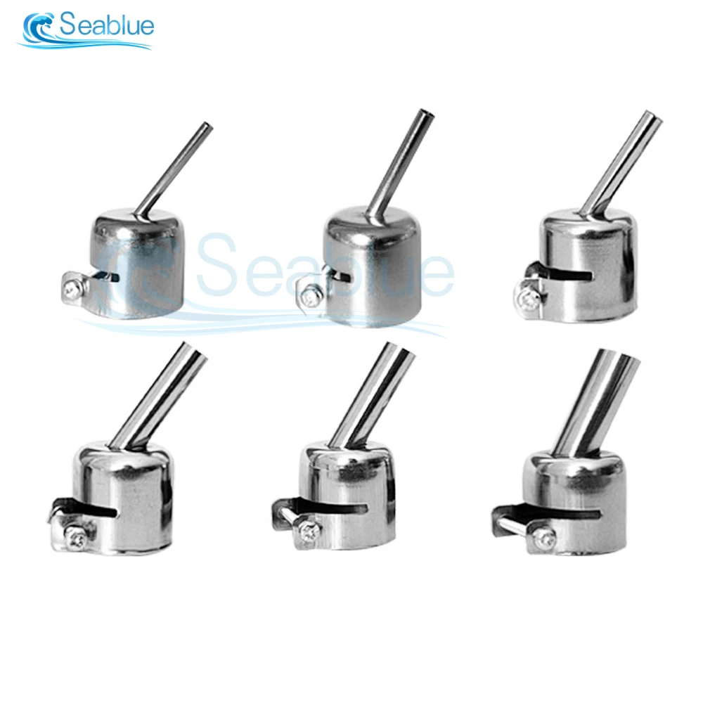 4/6Pcs BGA 850 Series Universal Hot Air Gun Nozzle Extension Elbow Desoldering Station With Nozzle BGA Universal 3mm 5mm 6mm 8mm