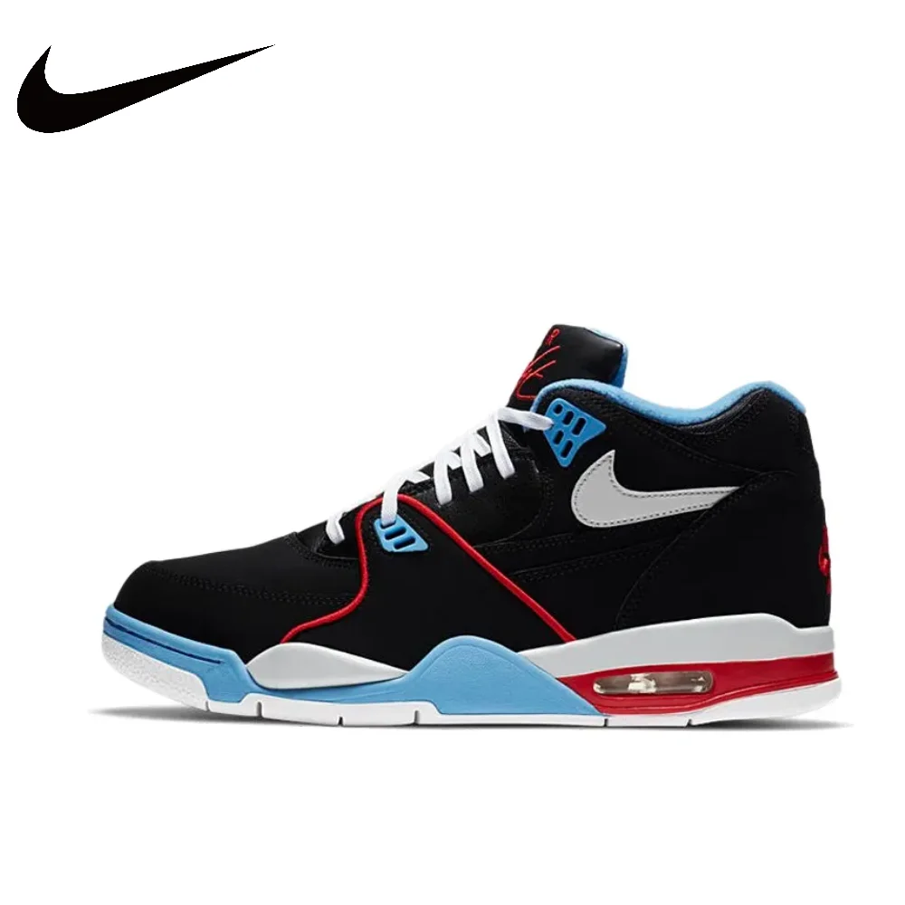 thumbnail image 1 of Zapatillas de baloncesto Nike Air Flight 89 de cuero antideslizantes y con absorción de impactos, estilo retro, para hombre y mujer, 1 of 5