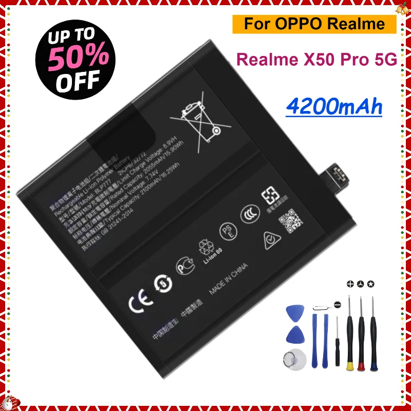 Batterie pour Realme 5/5 Pro/5i/C11 2021 RMX3231 BLP729 Batterie pour Realme 5/5 Pro/5i/C11 2021 RMX3231 BLP729