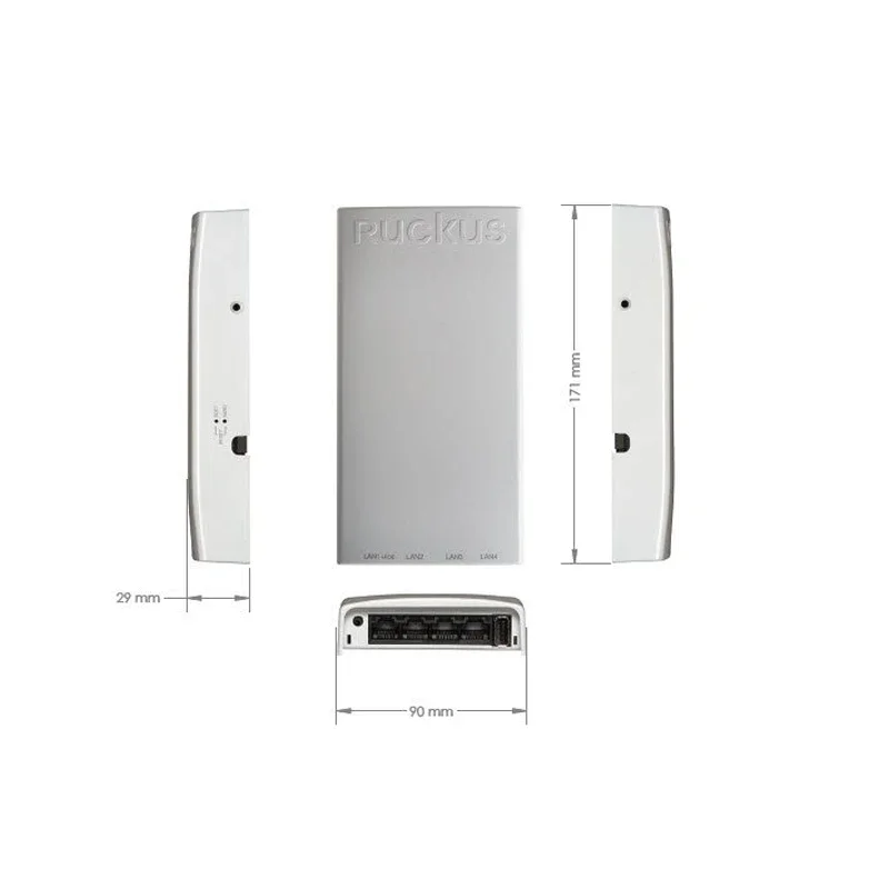 Ruckus 무선 호텔 패널 액세스 포인트, 듀얼 밴드, 2.4GHz 및 5GHz, 802.11AC, 901-H500-WW00 ZoneFlex Wi-Fi AP, H500 901-H500-EU00