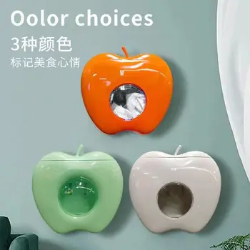 플라스틱 랩 보관함 벽걸이 방진 상자, 음식 커버 플라스틱 랩 랙, 가정 주방 보관함, 집착 필름 조직