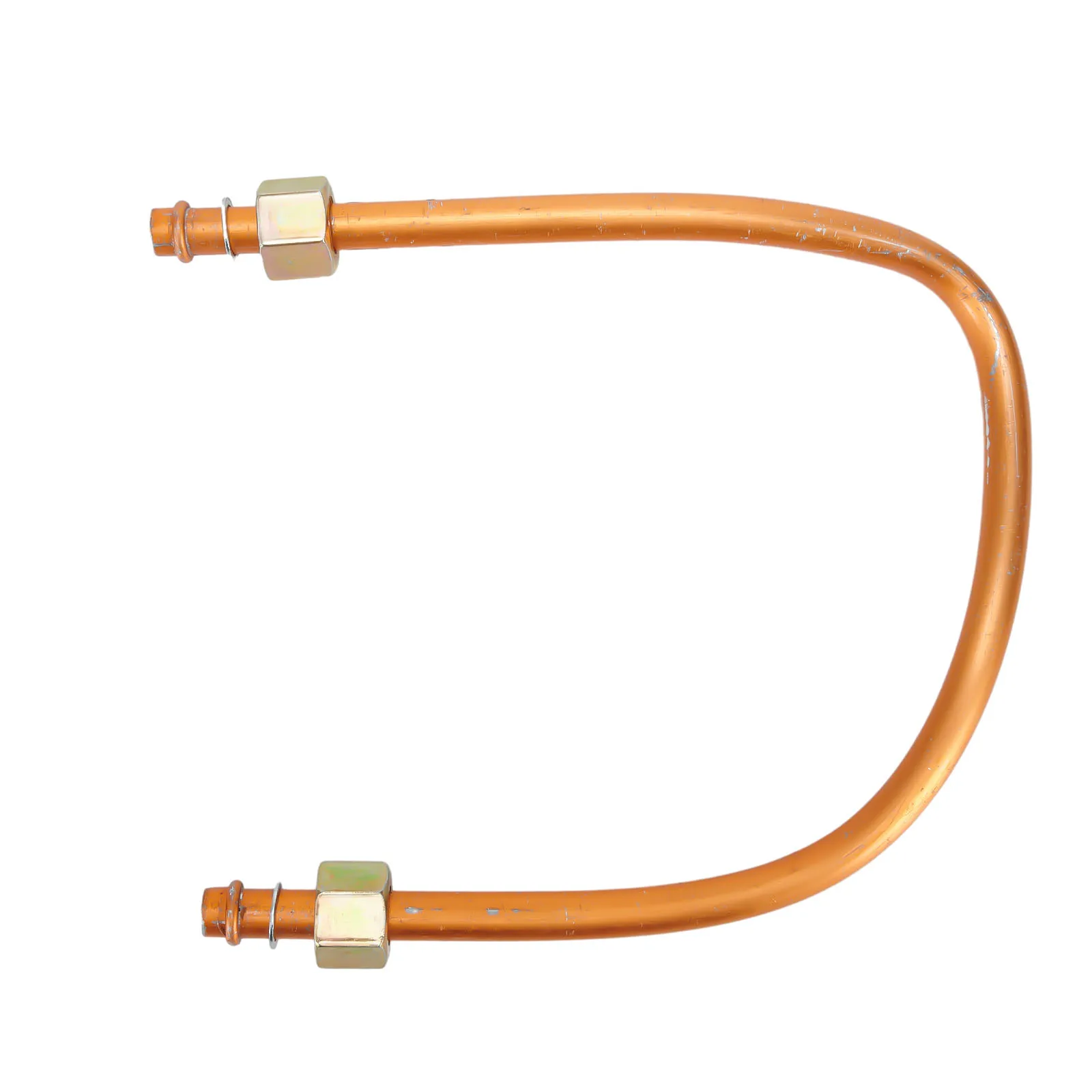 

Exhaust Air Compressor Tube Copper Tone Direct Coupled G3/8\" Intake Pipe Replacement 10 X 450mm/0.4\" X 17.7\"(D*L)