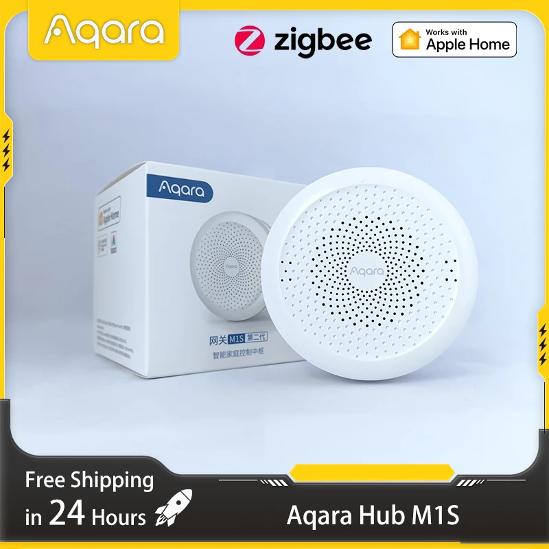 Aqara Smart Hub M1S Wireless Zigbee 3.0 Gateway Wifi RGB LED Night Light Connection Remote Control for Xiaomi Mijia Homekit APP