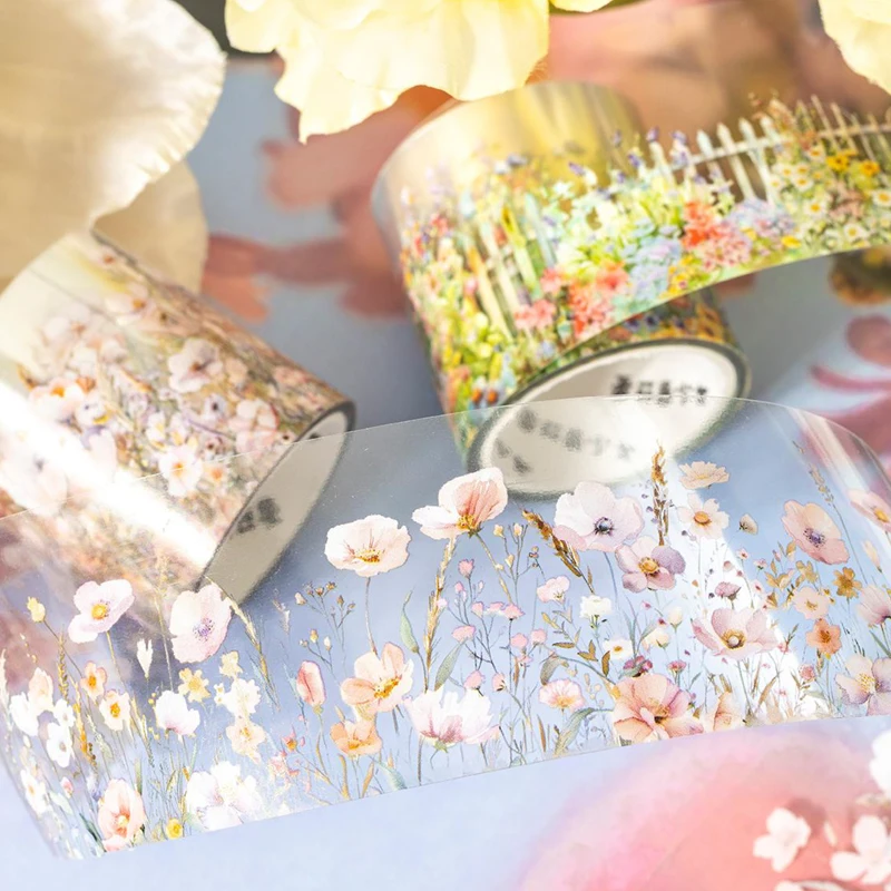 Mr. Paper, Garden in The Woods Series PET Decorative Tape, Students Diary Material Tape Scenery Hand Account Landscaping Tape 5