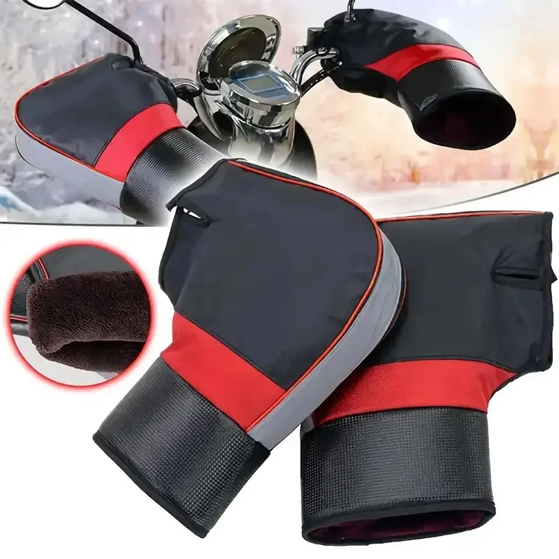 Thick Warm Rainproof Motorcycle Handlebar Muffs