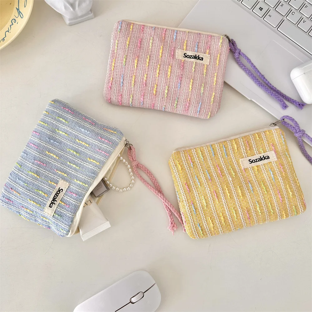 Kawaii Small Travel Cosmetic Lipstick Earphone Data Cable Storage Bag Purse Women Portable Mini Makeup Handbags Wallet Pouch Bag 2