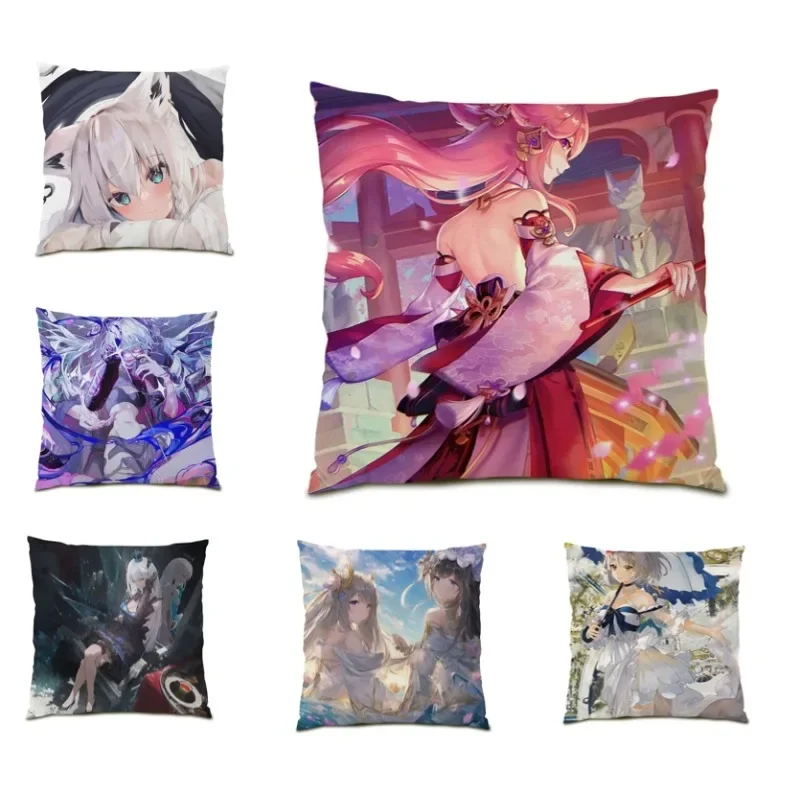 

Japan Anime Poster Pillowcase Double Sided Square Cushion Cover Kawaii Girls Pillow Cover 45x45cm 2024 Hot Sale DF13067
