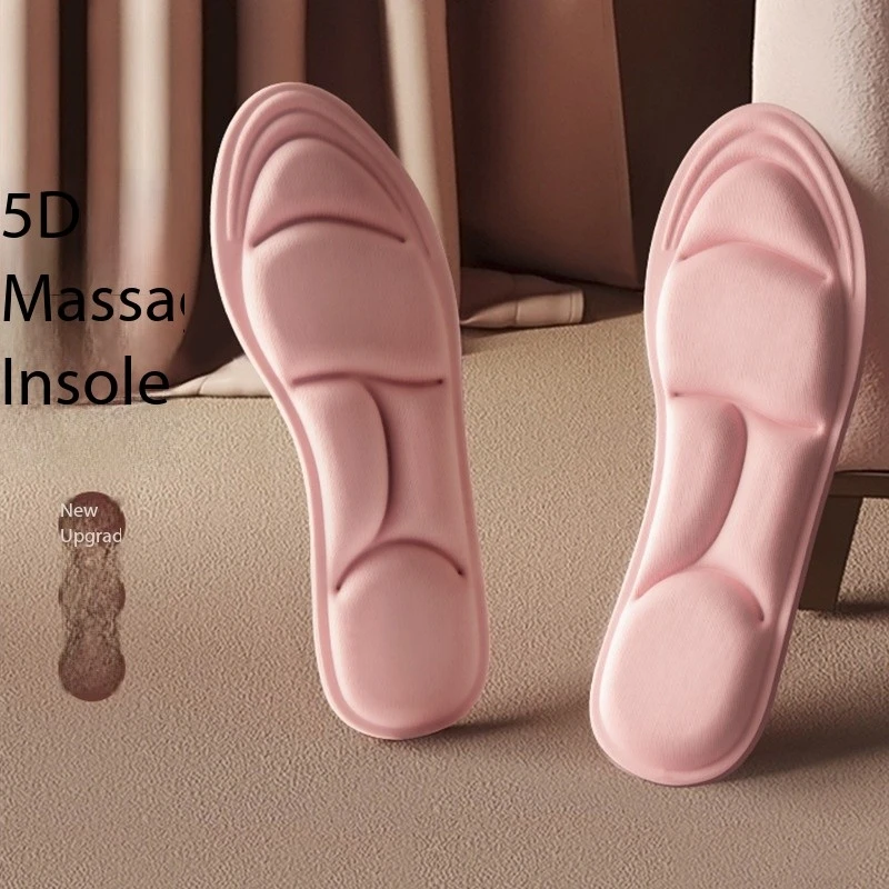 5D Massage Memory Foam Insoles Shoes Sole Breathable Cushion Sport Running Insoles Feet Orthopedic