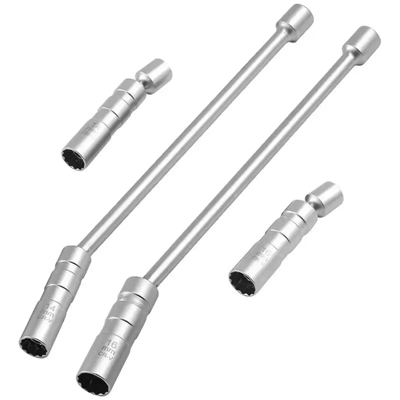 

Car Magnetic Spark Plug Socket Automobile Joint Spark Plug Socket Wrench Universal Spark Plug Puller Sleeve Tool For Car Repair