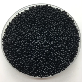 Black Czech Seed Beads 1