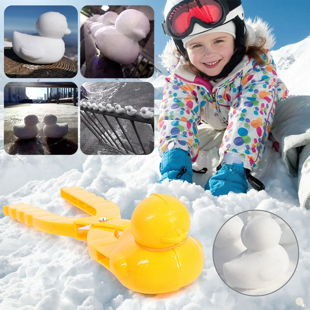 Snowball Maker Clip For Kids Adult Heart Snowflake Duck Shape