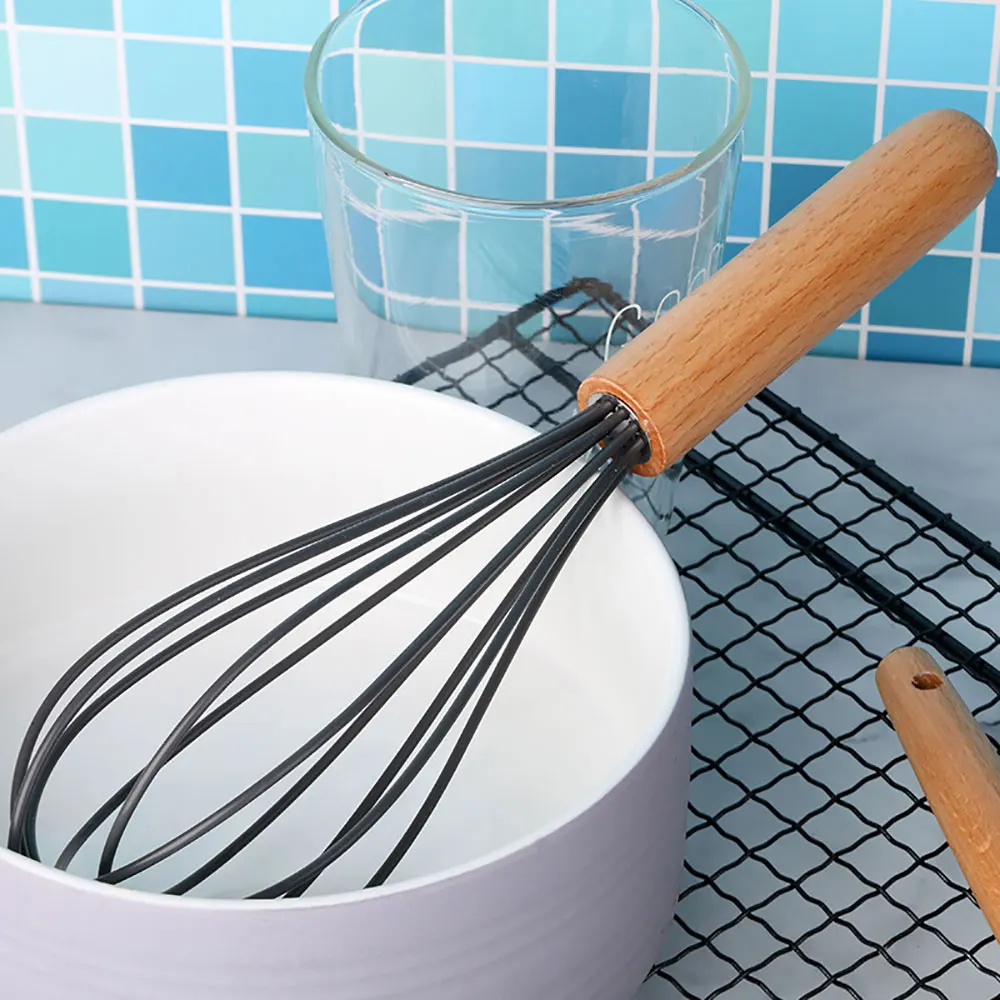 Silicone Egg Beater Manual Whisk Cream Mixer Stirring Tool