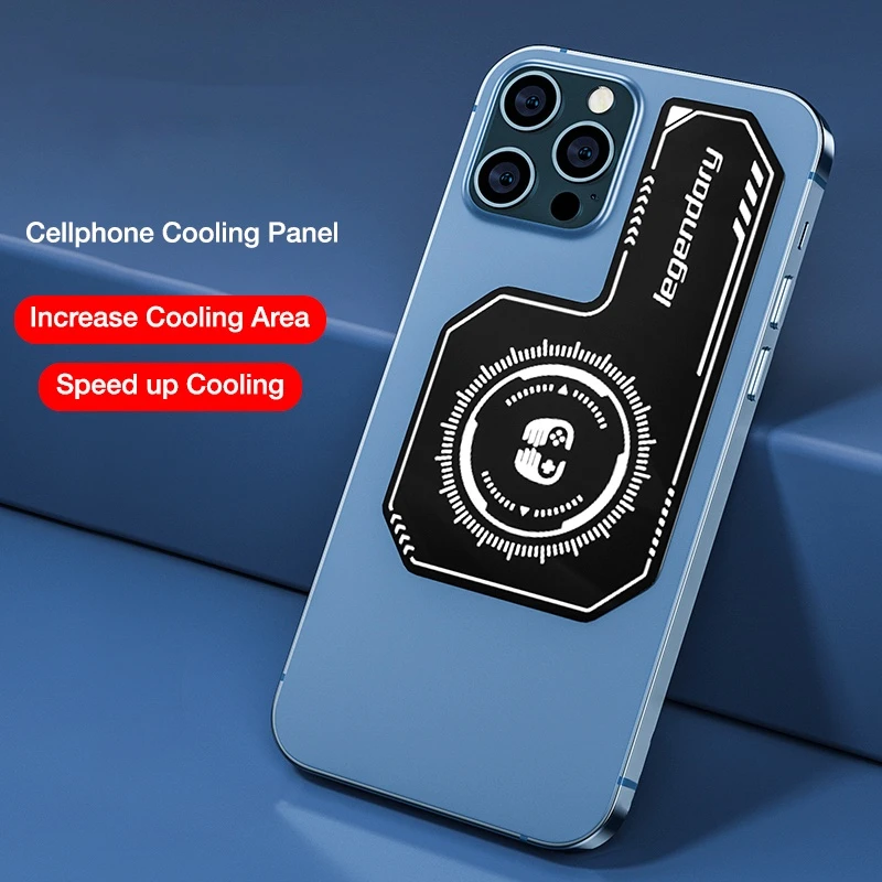 Mobile phone cooler Magnetic Sticker Heat Dissipation Plate For iPhone Samsung Xiaomi Poco phone cooler mobile radiator mobile heat dissipation plate cooling patches