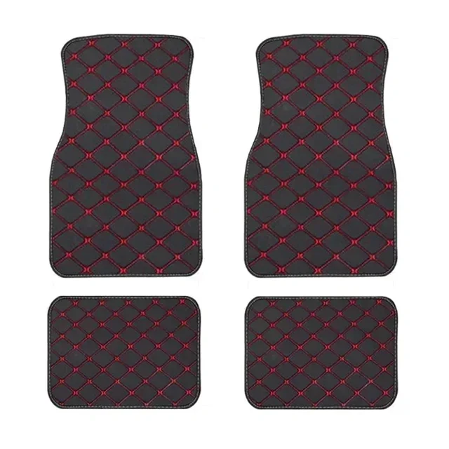 Universal Style Car Floor Mat Set - 4 PCS Car Accessories by Amagi
