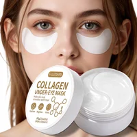 Masque pour les yeux au bio-collagène, 60 patchs, hydrogel rafraîchissant pour les yeux gonflés avec niacinamide et acide hyaluronique, éclaircissant, hydratant, raffermissant, apaisant 1