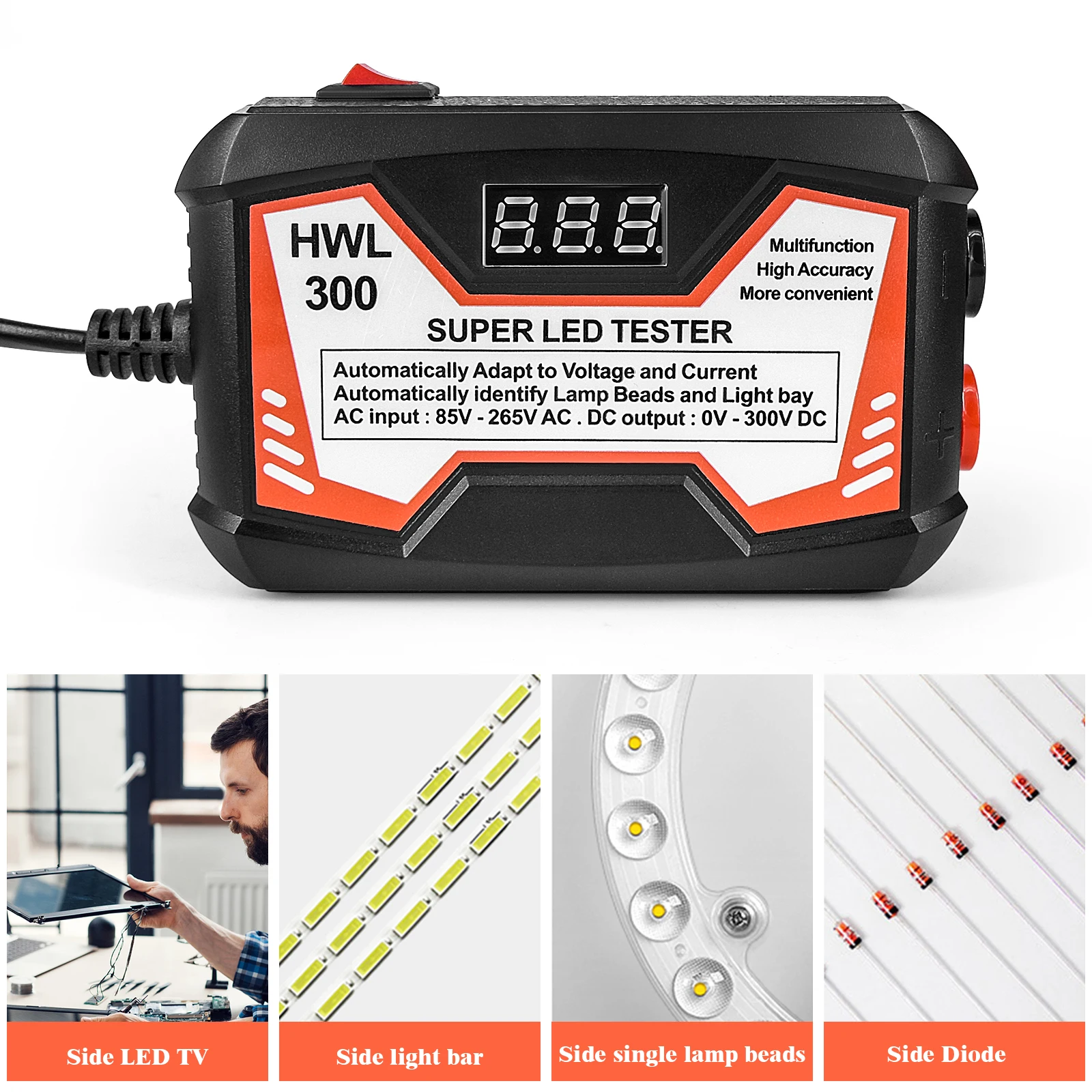 0-300V LED Lamp Beads Light Strip Tester TV Maintenance Inspection